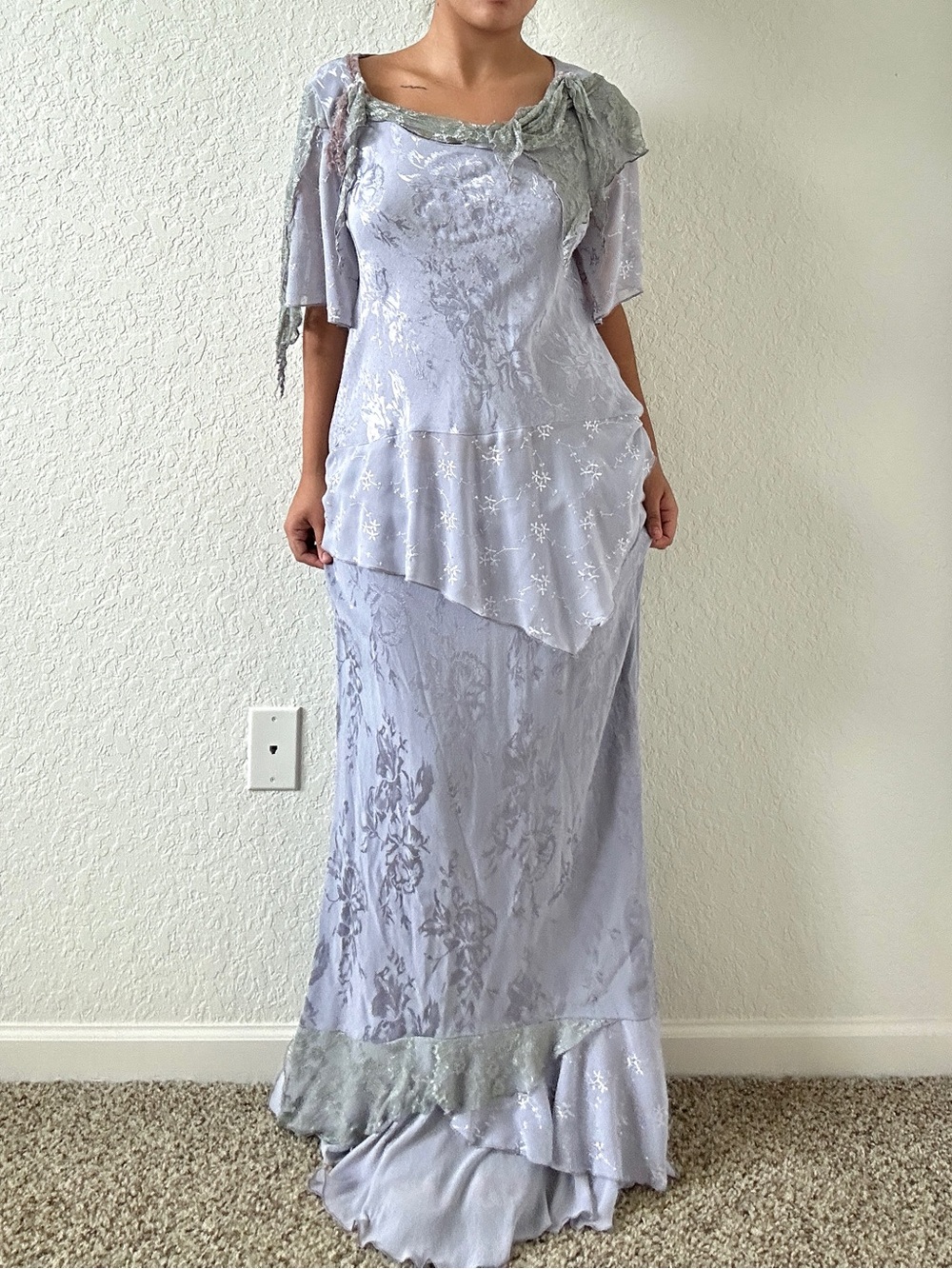 vintage lavender lace fairy boho set